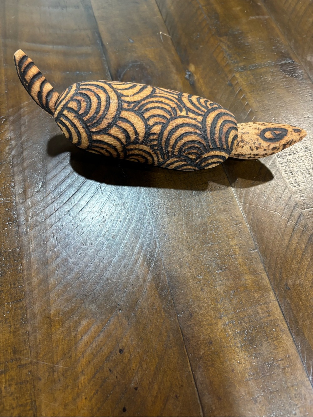 Handcrafted Wooden Turtle With Removable Shell - Picture 2 of 12